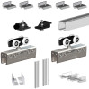 Valcomp Herkules GLASS HG20 Комплект раздвижной системы для стеклянных дверей до 1 d40 мм/100 кг