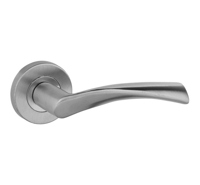Ручка дверная SIBA ECO GARNET из нержавеющей стали на розетке SSR01 (22 22)