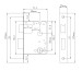 Умный замок SEVEN LOCK SL-7 d40BF ЧЕРНЫЙ (Врезная часть 5050)