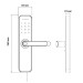 Умный замок SEVEN LOCK SL-7 d40BF ЧЕРНЫЙ (Врезная часть 5050)