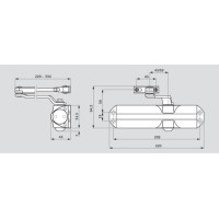 Доводчик дверной DORMA TS68 EN2-4 коричневый