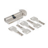 AGB SCUDO 5000 PS Цилиндр ключ-вороток 90 мм, 35х55Т матовый никель