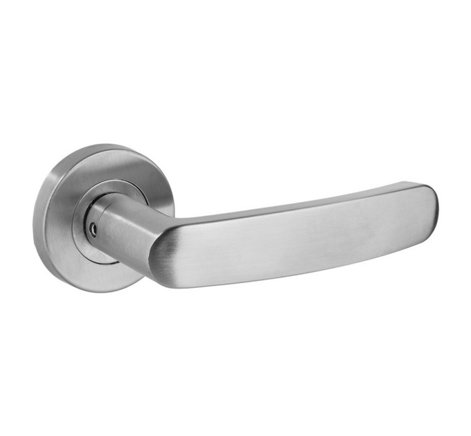 Ручка дверная SIBA ECO SAFIR из нержавеющей стали на розетке SSR01 (22 22)