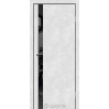 Asti Glass бетон белый глухие стекло черное