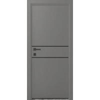 Черновцы RAL 7036 платиново-серый мат крашеные глухие молдинг черный