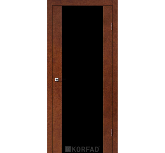 SR-01 сталь кортен скло чорне триплекс 8 мм