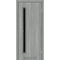 Corner Glass-01 ясень стальной стекло черное