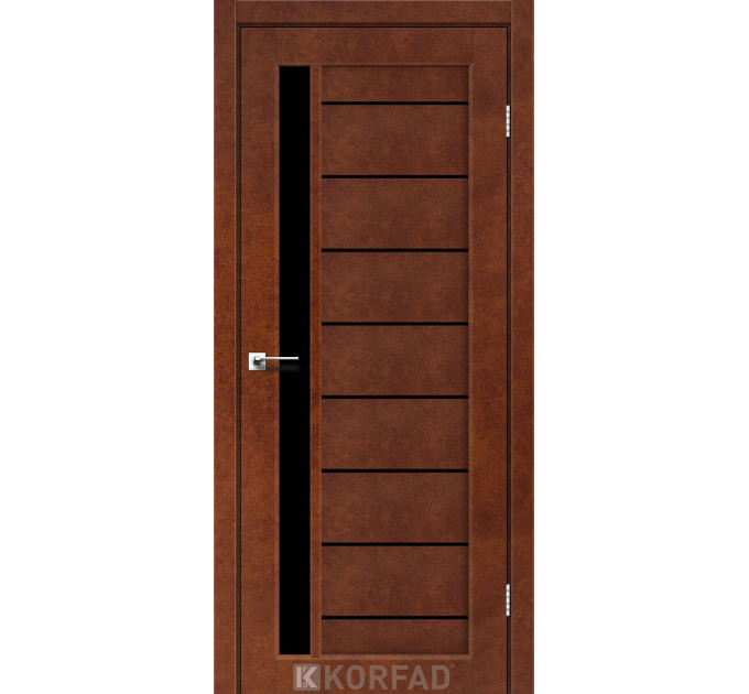 FL-01 сталь кортен скло чорне