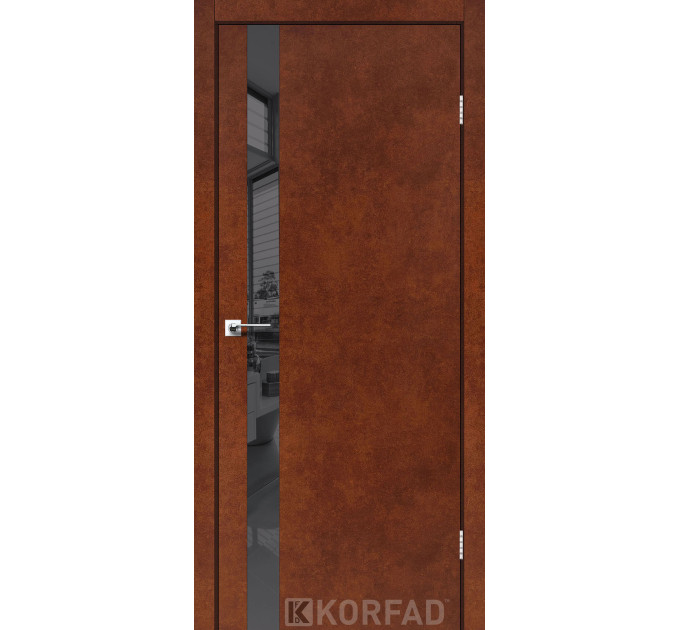 GLP-02 сталь кортен глухі дзеркало графіт