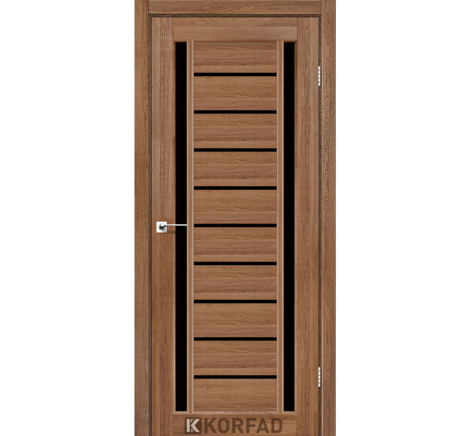 VLD-03 дуб браш скло чорне