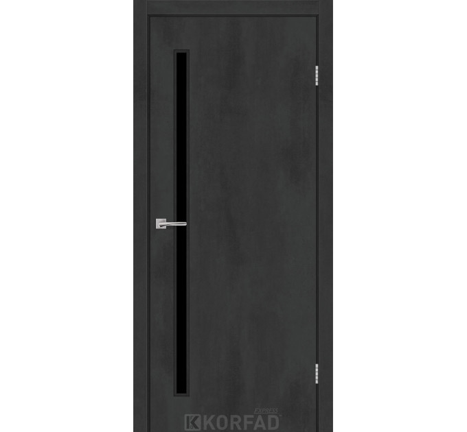 Corner Glass-03 бетон графит стекло черное