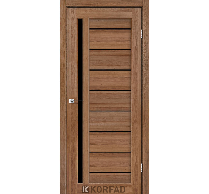 VND-02 дуб браш скло чорне