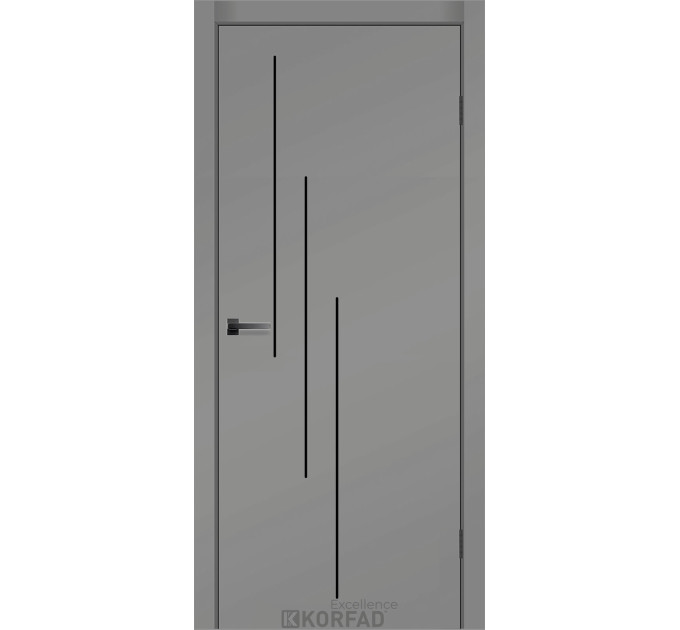 Asati RAL 7036 серый крашеные глухие молдинг черный