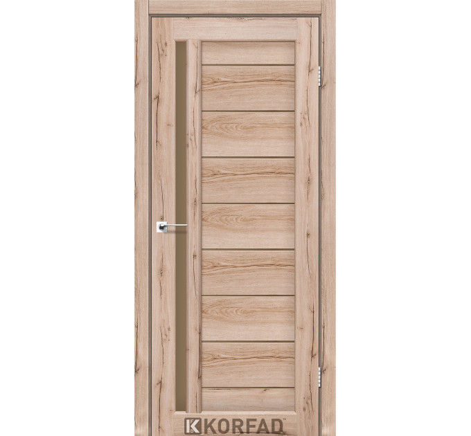 VND-02 дуб тобакко скло бронза