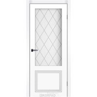 Monarch Glass RAL 9003 белая эмаль крашеные стекло белое ромб