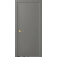 Миколаїв RAL 7036 платиново-сірий мат фарбовані глухі молдинг золотий
