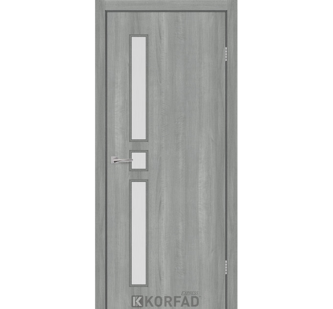 Corner Glass-05 ясень стальной стекло белое