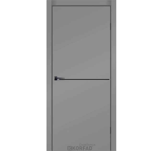 Quantum RAL 7036 сірий фарбовані глухі молдинг чорний