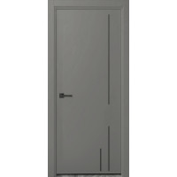 Миколаїв RAL 7036 платиново-сірий мат фарбовані глухі молдинг чорний