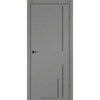 Animas RAL 7036 серый крашеные глухие молдинг черный