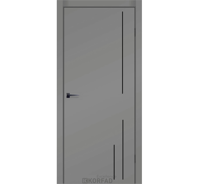 Animas RAL 7036 серый крашеные глухие молдинг черный