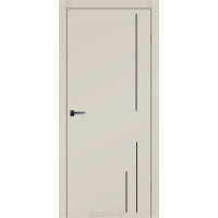 Animas RAL 1013 шампань крашеные глухие молдинг черный