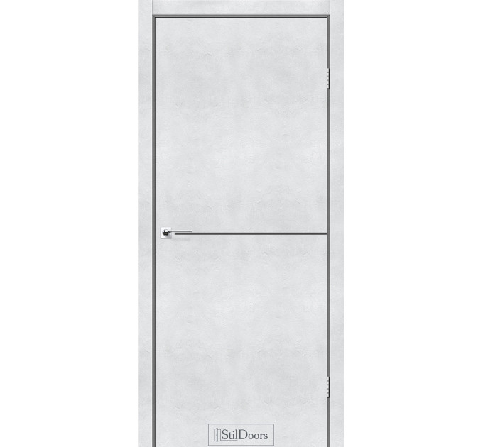 Loft Aluminium світлий бетон глухі молдинг антрацит