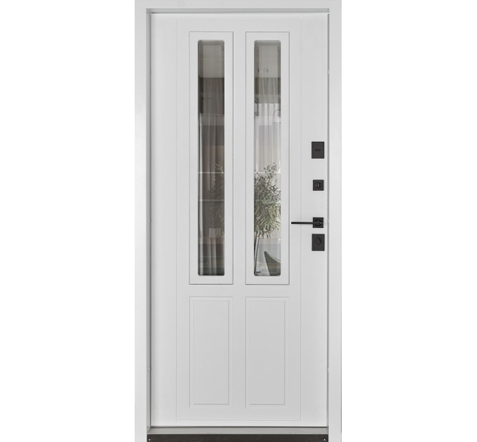 Двері зі склом модель Country NeoGlass комплектація COTTAGE ABWEHR (552)