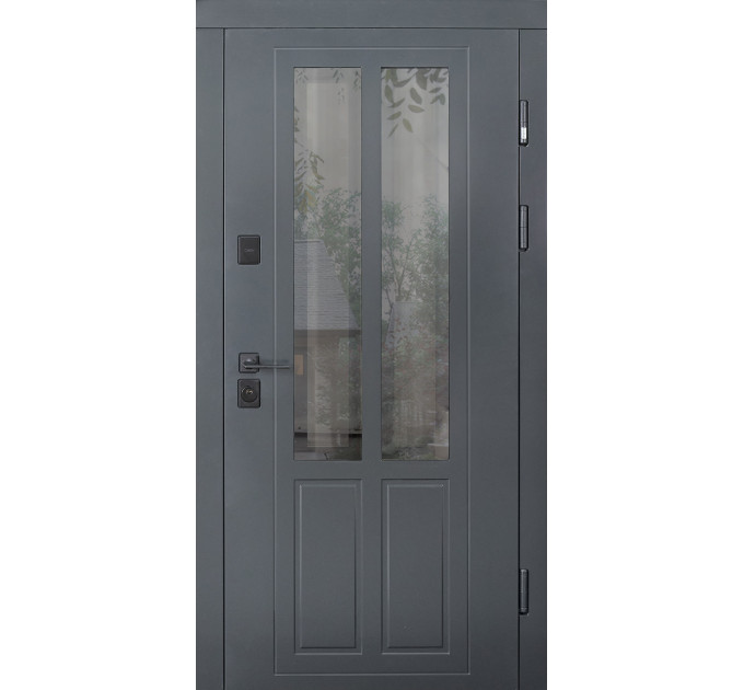 Двері зі склом модель Country NeoGlass комплектація COTTAGE ABWEHR (552)