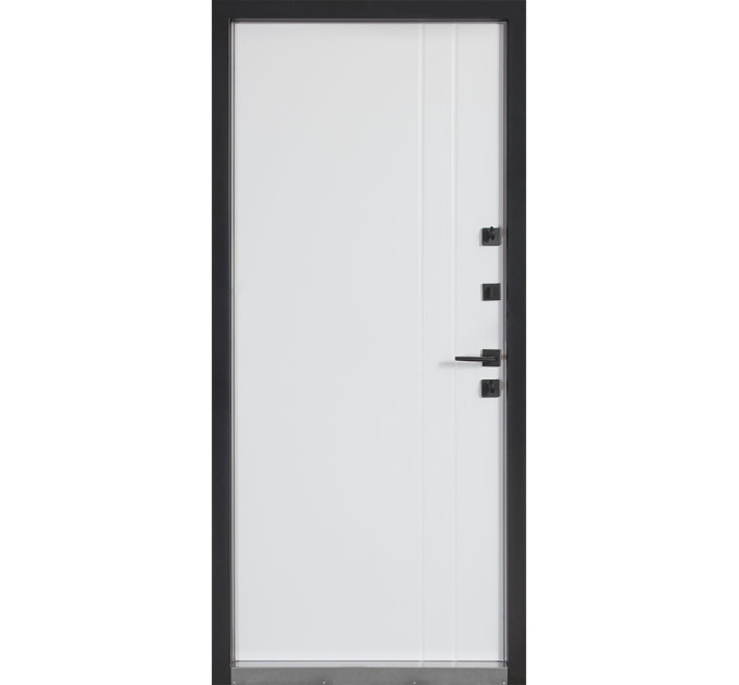 Булат Котедж, модель 710/265. Колір: Metalic anthracite/Вулична Білий атласний