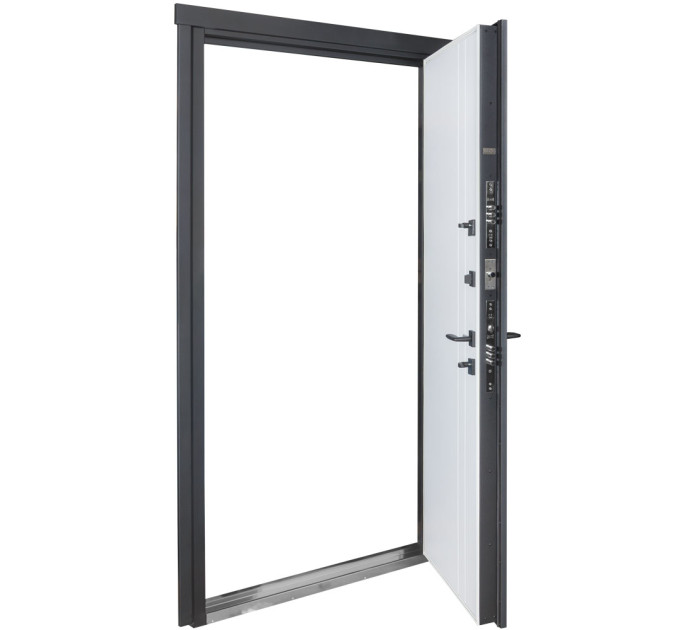Булат Котедж, модель 710/265. Колір: Metalic anthracite/Вулична Білий атласний