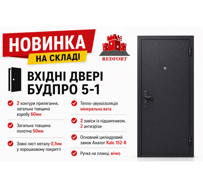 Входные двери Redfort Технические 2 контура